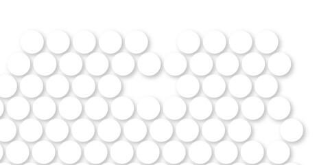 White tiles wall. round marble textures, ball tiles. Top view pavement circle block white texture with seamless patterns floor background. Air Bubble wrap texture background. Textured Background.