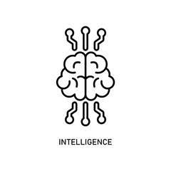 Icon a intelligence, isolated against a clean background.