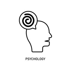 Icon a psychology, isolated against a clean background.
