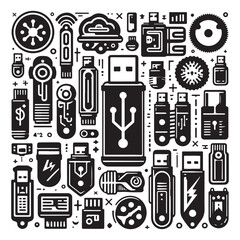 seamless pattern with music notes