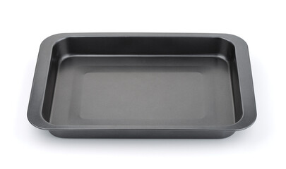 Black nonstick metal baking tray