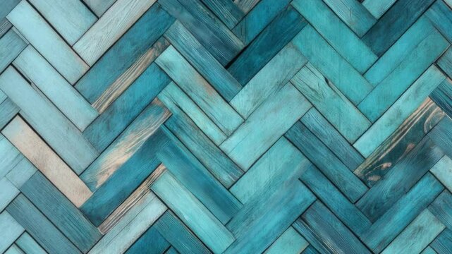 Close-up shot of a wooden wall painted in blue, ideal for interior design or DIY projects