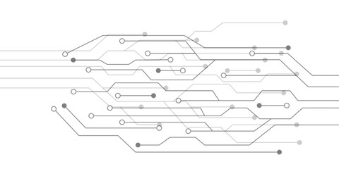 Technology black circuit diagram concept