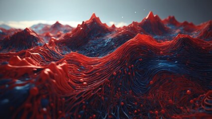 Abstract AI Data Visualization of Predictive Health Analytics for Pandemics