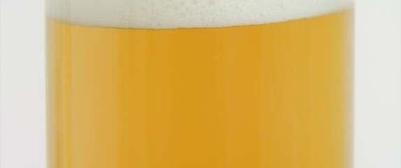 Transparent glass full of beer 4K anamorphic video