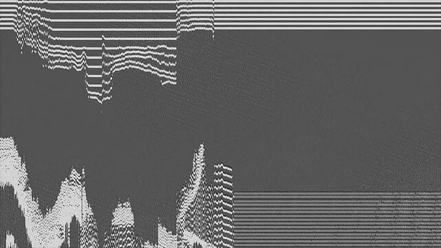 Dither Trailor Concept with Noisy Grayscale Patterns Digital Glitch Style Geometric Patterns Visual Art Abstract