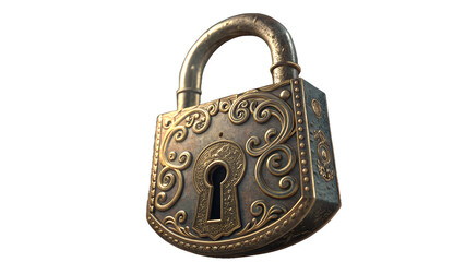 Describe a mysterious lock only a chosen person can open 