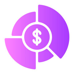 budget gradient icon