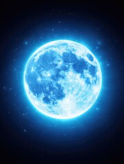 Obraz premium Moonlit Night Sky