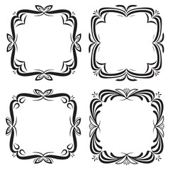 Filigree Decorative Floral Border Packs
