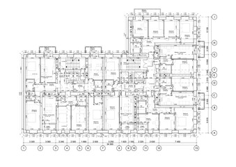 Planos arquitectonicos. Modern urban building blueprint design with architectural layout high resolution picture