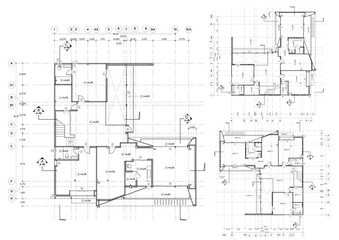 Planos arquitectonicos. Modern urban building blueprint design with architectural layout high resolution picture