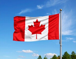 Canadian flag of Canada AI generated
