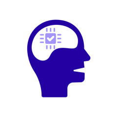 Icon a intellect, isolated against a clean background.