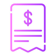invoice gradient icon