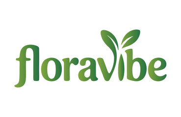 Floravibe logo, showcasing a healthy and vibrant brand identity.