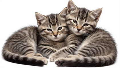 Obraz premium Two sleeping kittens.