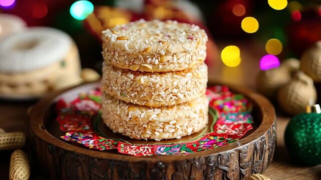mexican mazapan peanut candy disk video
