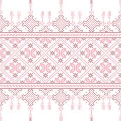 Seamless Pink Pixel Textile Background