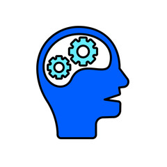 Icon a cognition, isolated against a clean background.