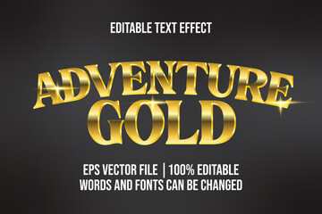 Editable Golden Font Effect for Poster or Branding