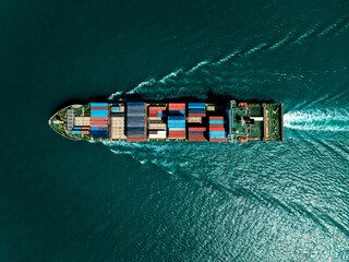 shipping logistic cargo container ship import export goods and distributing products to dealer and...