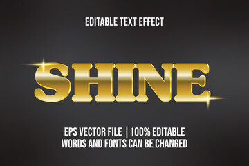 Editable Golden Font Effect for Poster or Branding