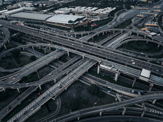 Burapha Withi Expressway, Industrial Ring Road, Bangna Intersection, Routes, Ring Road intersections, intercity connections for transportation, Bangkok Thailand