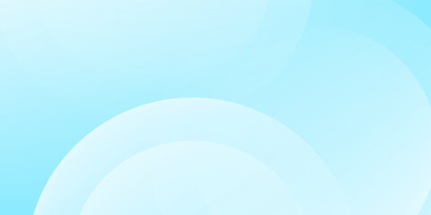 Minimalist banner background, pastel colorful, Light Blue gradations. Circle effect style geometric, abstract background. Vector Illustration