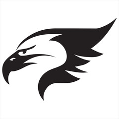 Powerful Silhouette Eagle Logo Design: High-Quality Vector Art for Minimalist Branding, Professional Logos, and Modern Digital Projects
