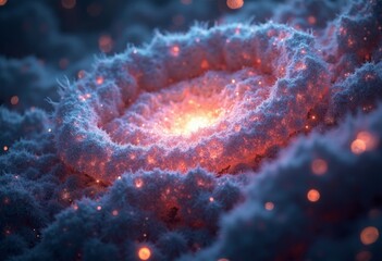 Energy explosion deep within the nebula