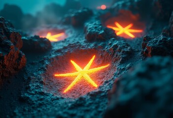 Underwater Starry Scenery