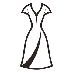  Stylized Elegant Dress Vector Icon