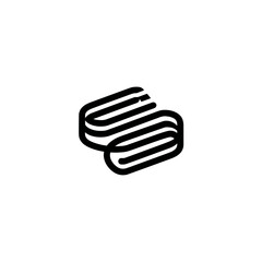 Abstract design showcases stacked forms minimal setting style