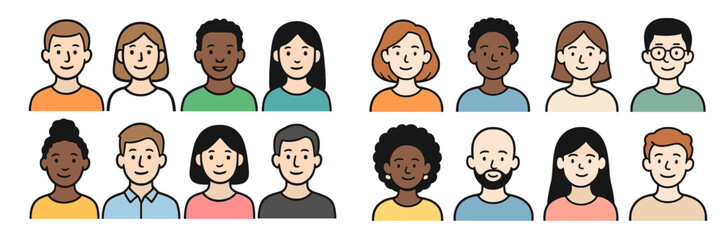 Diverse group of people smiling together in a relaxed setting showcasing inclusivity and friendship