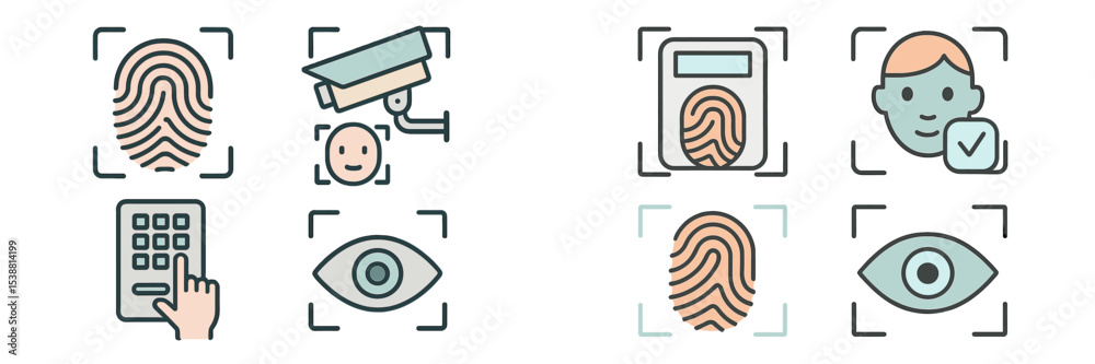 Poster exploration of biometric recognition technology in modern security systems and user identification p
