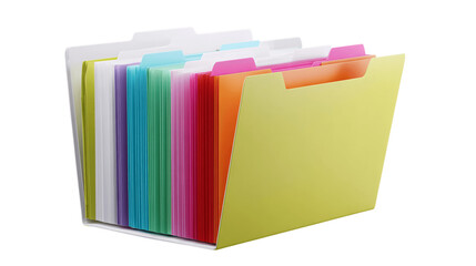 A modular file folder, white background --ar 16:9