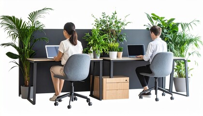 business people working together in office