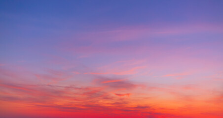 Pink clouds and sky in the morning,Exotic sunset and soft pink clouds of pastel tones. Scenic image of textured sky. Perfect summertime wallpaper. Bright epic sky. 