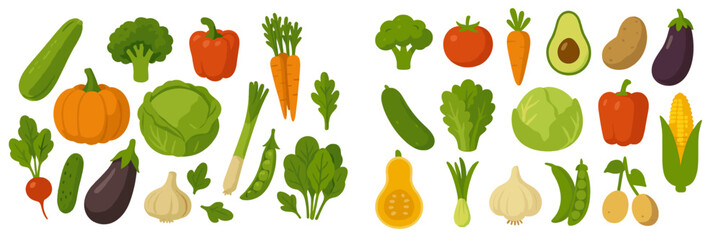 Fresh vegetables arranged in an artistic display showcasing various types and colors in a bright setting