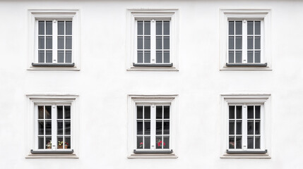 Fototapeta premium White Background with Window Frames