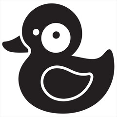 Obraz premium Sleek Silhouette Duck Logo Design: High-Quality Vector Art for Minimalist Branding, Professional Logos, and Modern Digital Projects