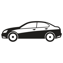 Modern car design in cmyk and grayscale