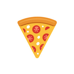 A Delicious Slice of Pepperoni Pizza Pixel Art Style isolated on transparent baackground