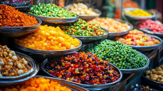 Vibrant Display of Colorful Chine  1C4C3