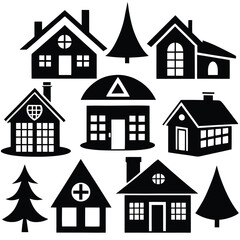 Simple house architectural design in various styles