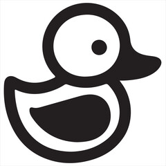 Obraz premium Sleek Silhouette Duck Logo Design: High-Quality Vector Art for Minimalist Branding, Professional Logos, and Modern Digital Projects