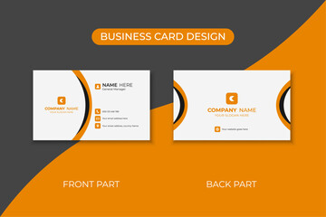 Creative stylist double-sided business card design template, stylist visiting card. Vector illustration. Business Card Layout.
