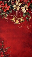 A4 size Beautiful Christmas holiday frame of Christmas