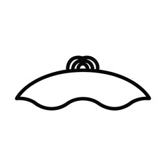 vector illustration of a snail on white background